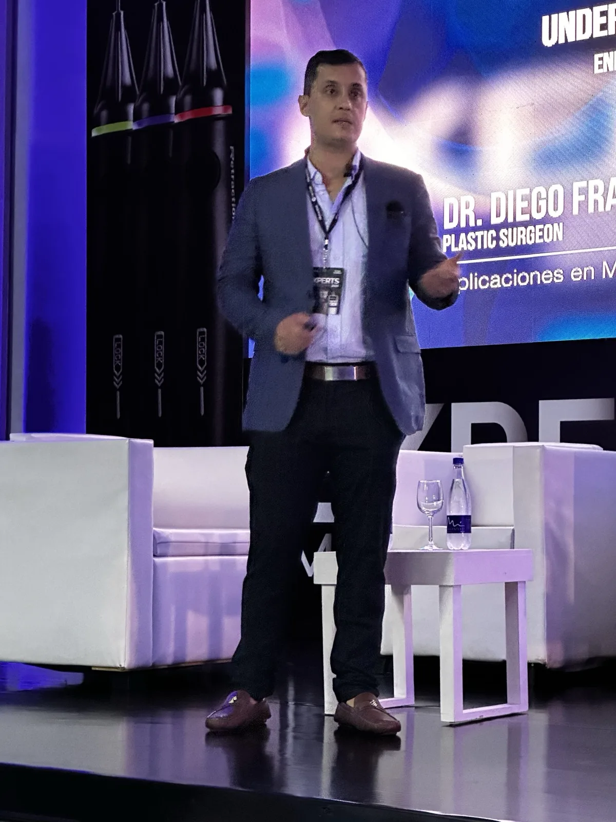 Dr. Diego Franco at a medical conference