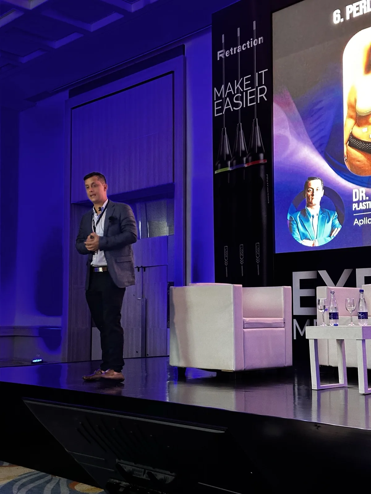 Dr. Diego Franco speaking at a conference